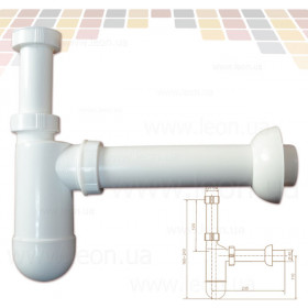 Sanit 31.005 сифон для умивальника Д40×1¼" під автопробку