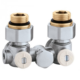 Caleffi 301341 кран сталевого радіатора кутовий 50%