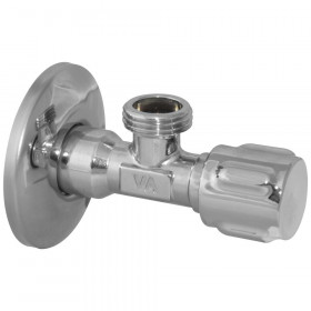 Albertoni C158684  ZAMAC кутові приладові вентильні крани з металевою ручкою ½″х½″