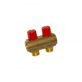 Bianchi 232E колектори розподільчі з вентилями, підключення 1″, виходи 3/4″ зовнішня різьба, міжосьова відстань 50 мм