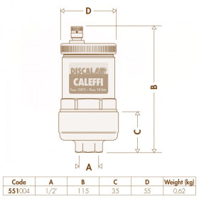 Caleffi 551004 Discal