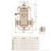 5510 Caleffi Discal деаэратор фланцевый
