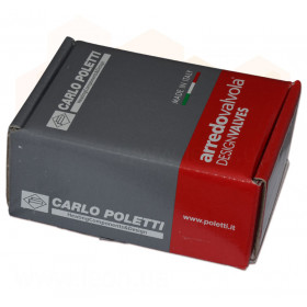 V1501 Carlo Poletti кран радіаторний кутовий чорний