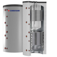 Cordivari Combi 3 WB буферні ємності 500÷600 л з твердою незйомною ізоляцією, 2-ма теплообмінником та вбудованою ємністю для гарячого водопостачання