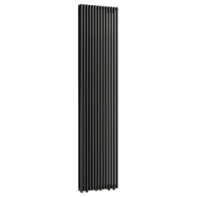 Cordivari Alice 22 Tandem 1800 V11 Grafite сталеві трубчасті радіатори висотою 1800 мм нижнє підключення текстурований колір графіт