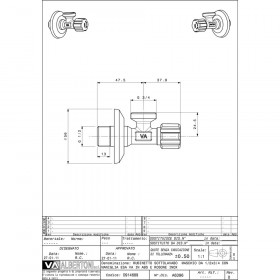 Albertoni D914689 кран вентильний 1/2х3/4