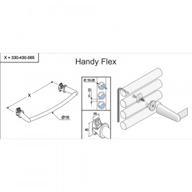 Handy Flex держатель полотенец хром