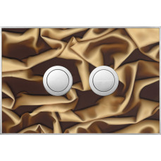 Caramel drapery  Satin Circle