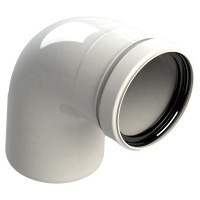Groppalli BB11371 коліно 90° конденсаційне 80 Groppalli BB11371 коліно 90° конденсаційне 80