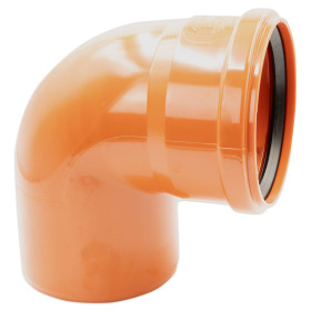 Martoni KGB 87° PVC-U коліно НПВХ фітинги з розтрубом кутові 87° для систем зовнішньої каналізації