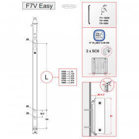 MB F7V EASY кронштейн сталевого радіатора