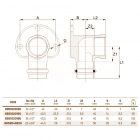 RM aesPres Uniko 685 колено настенное ВР