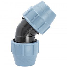 фітинги компресійні кутові 45° Unidelta 1018 D50-110 коліно 45