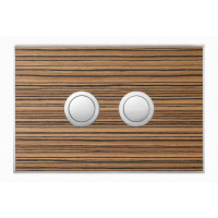 Wood Zebrano / Polished Circle