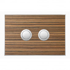 Wood Zebrano / Polished Circle