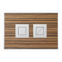Wood Zebrano / Satin Square