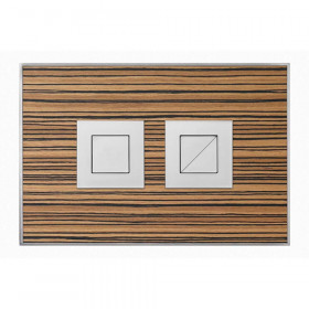 Wood Zebrano / Satin Square