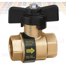 3230 Caleffi кран ВВ зі зворотнім клапаном