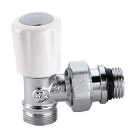 Caleffi 338402 крани радіаторні термостатичні кутові зовнішня-зовнішня різьба М23х1/2