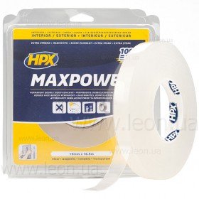 HPX двохстороння лента Maxpower заменяет саморезы, заклепки и жидкие гвозди