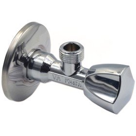 Albertoni C426485 крани вентильні для підключення сантехприладів 1/2"х3/8" трикутна ручка