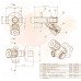 Albertoni D912285SD 1/2х3/8х3/4