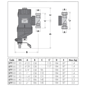 Caleffi XF 577900