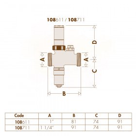 Caleffi 108611 iStop клапани для захисту від замерзання з датчиком повітря