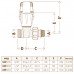 Caleffi 339402 кран-термостат радіаторний прямий