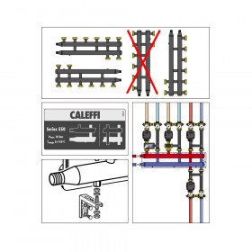 Caleffi 550020 коллектор стальной