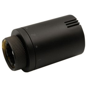 Carlo Poletti A49600EFS9005O чорні термостатичні радіаторні головки М30×1,5 з рідинним датчиком та запобіжником