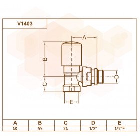 V1403 Carlo Poletti радиаторный кран