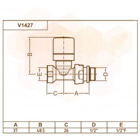 V1427 Carlo Poletti кран термостат хром