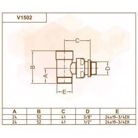 V1502 Carlo Poletti кран отсекающее угловое серебро