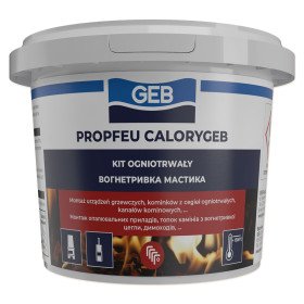GEB Calorygeb 103508 600 г вогнетривка мастика в тубі під монтажний пістолет для ремонту і монтажу топок і димоходів