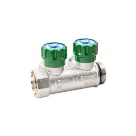 GF 6300.R8 Flexus 90° 3/4″ 2 виходи розподільчі колектори 90° для водопостачання з з вентилями та самоущільнюючим з'єднанням