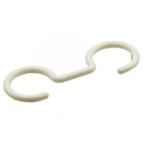 GoPlast 1000BAGUE0 cкоба фіксації гофрованої трубки білого кольору