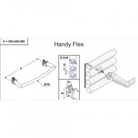 Handy Flex держатель полотенец белый