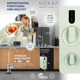 Kinetico Nokka 800 прямоточні системи зворотнього осмосу 2 л/хв фільтрованої води