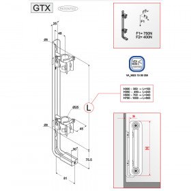 MB GTX кронштейн трубчатого радиатора