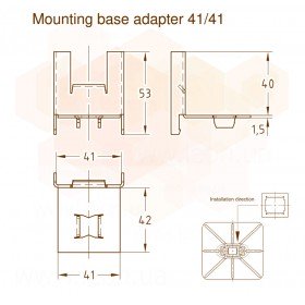 Mupro адаптер 41/41 опори Bigfoot