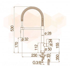 Nobili Flag FL96320/1CR смеситель кухонный
