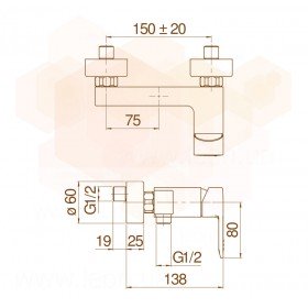 Nobili New Road RD00130CR смеситель душевой