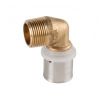 Pexal Brass колено с наружной резьбой