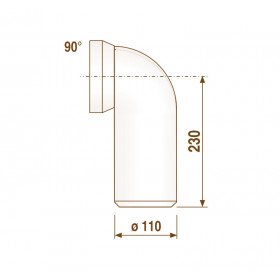 Sanit 58.103.01 колено унитаза 90°