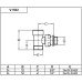 V1502 Carlo Poletti кран отсекающее угловое серебро