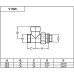 V1506 Carlo Poletti кран отсекающий прямой черный