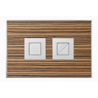 Wood Zebrano / Satin Square Wood Zebrano / Satin Square