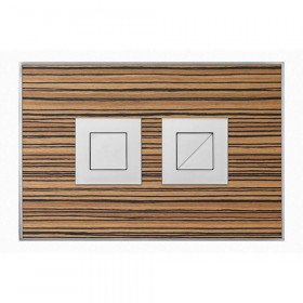 Wood Zebrano / Satin Square