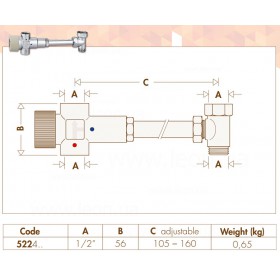 Caleffi 522 смеситель-термостат для бойлера